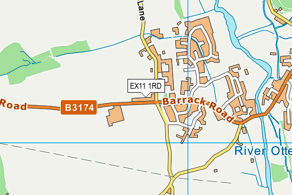 EX11 1RD map - OS VectorMap District (Ordnance Survey) EX11 1RD map - OS VectorMap District (Ordnance Survey)