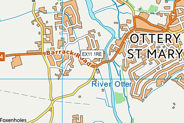 EX11 1RE map - OS VectorMap District (Ordnance Survey) EX11 1RE map - OS VectorMap District (Ordnance Survey)