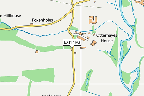 EX11 1RQ map - OS VectorMap District (Ordnance Survey) EX11 1RQ map - OS VectorMap District (Ordnance Survey)