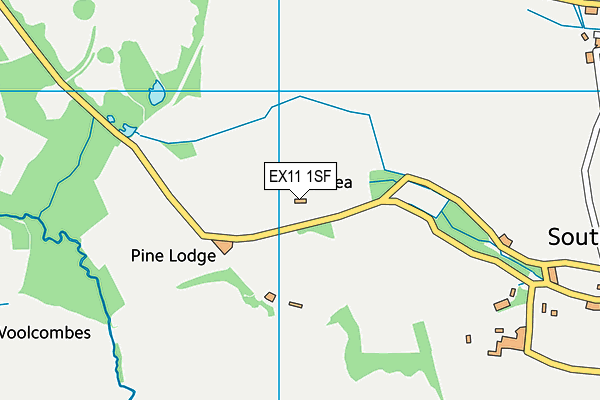 EX11 1SF map - OS VectorMap District (Ordnance Survey) EX11 1SF map - OS VectorMap District (Ordnance Survey)