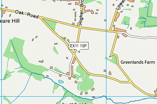EX11 1SP map - OS VectorMap District (Ordnance Survey) EX11 1SP map - OS VectorMap District (Ordnance Survey)