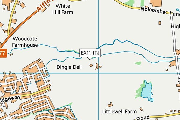 EX11 1TJ map - OS VectorMap District (Ordnance Survey) EX11 1TJ map - OS VectorMap District (Ordnance Survey)