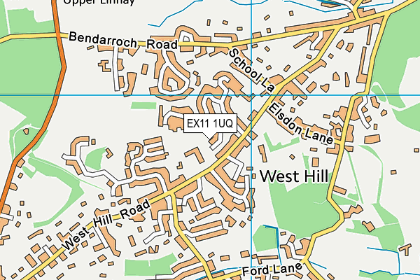 EX11 1UQ map - OS VectorMap District (Ordnance Survey) EX11 1UQ map - OS VectorMap District (Ordnance Survey)
