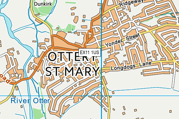 EX11 1US map - OS VectorMap District (Ordnance Survey) EX11 1US map - OS VectorMap District (Ordnance Survey)