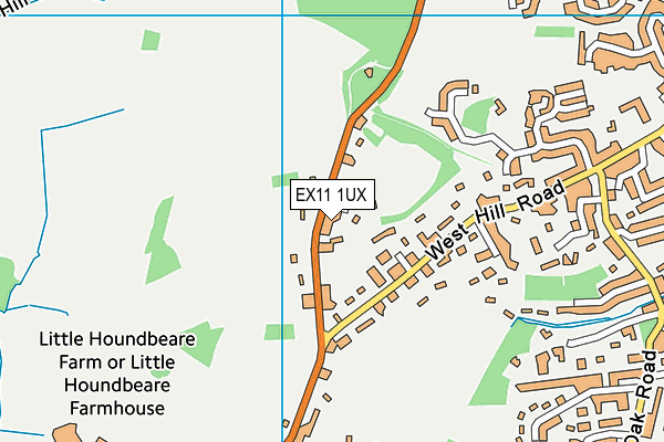 EX11 1UX map - OS VectorMap District (Ordnance Survey) EX11 1UX map - OS VectorMap District (Ordnance Survey)