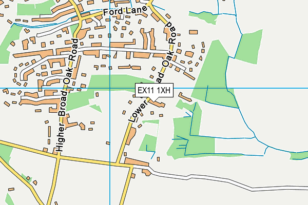 EX11 1XH map - OS VectorMap District (Ordnance Survey) EX11 1XH map - OS VectorMap District (Ordnance Survey)
