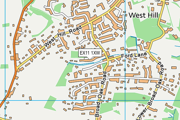 EX11 1XW map - OS VectorMap District (Ordnance Survey) EX11 1XW map - OS VectorMap District (Ordnance Survey)