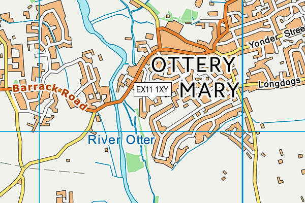 EX11 1XY map - OS VectorMap District (Ordnance Survey) EX11 1XY map - OS VectorMap District (Ordnance Survey)