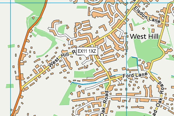 EX11 1XZ map - OS VectorMap District (Ordnance Survey) EX11 1XZ map - OS VectorMap District (Ordnance Survey)