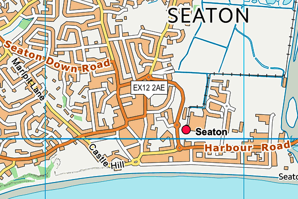 EX12 2AE map - OS VectorMap District (Ordnance Survey) EX12 2AE map - OS VectorMap District (Ordnance Survey)