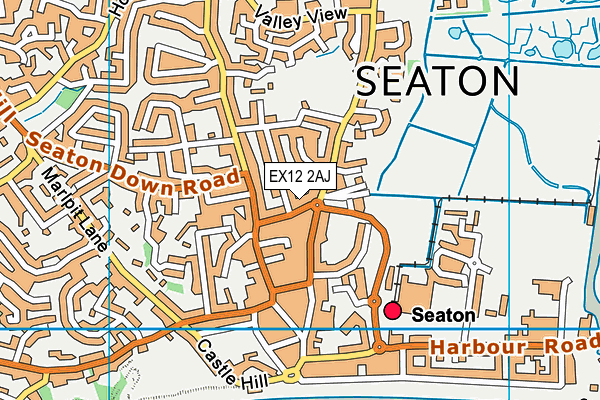 EX12 2AJ map - OS VectorMap District (Ordnance Survey) EX12 2AJ map - OS VectorMap District (Ordnance Survey)