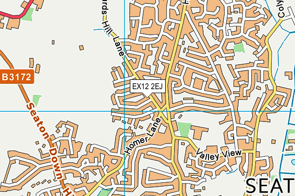 EX12 2EJ map - OS VectorMap District (Ordnance Survey) EX12 2EJ map - OS VectorMap District (Ordnance Survey)