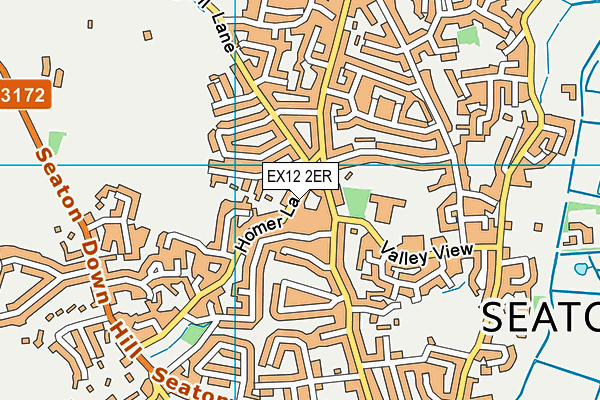 EX12 2ER map - OS VectorMap District (Ordnance Survey) EX12 2ER map - OS VectorMap District (Ordnance Survey)