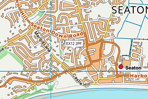 EX12 2PF map - OS VectorMap District (Ordnance Survey) EX12 2PF map - OS VectorMap District (Ordnance Survey)