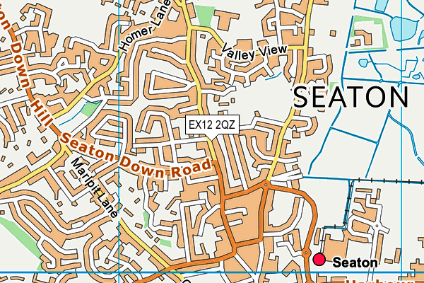 EX12 2QZ map - OS VectorMap District (Ordnance Survey) EX12 2QZ map - OS VectorMap District (Ordnance Survey)