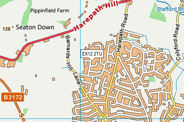 EX12 2TU map - OS VectorMap District (Ordnance Survey) EX12 2TU map - OS VectorMap District (Ordnance Survey)