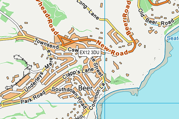 EX12 3DU map - OS VectorMap District (Ordnance Survey) EX12 3DU map - OS VectorMap District (Ordnance Survey)