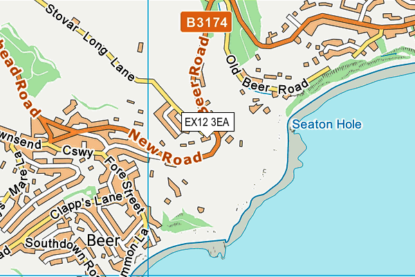 EX12 3EA map - OS VectorMap District (Ordnance Survey) EX12 3EA map - OS VectorMap District (Ordnance Survey)