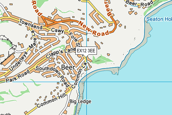 EX12 3EE map - OS VectorMap District (Ordnance Survey) EX12 3EE map - OS VectorMap District (Ordnance Survey)