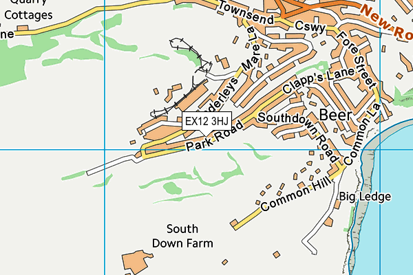 EX12 3HJ map - OS VectorMap District (Ordnance Survey) EX12 3HJ map - OS VectorMap District (Ordnance Survey)