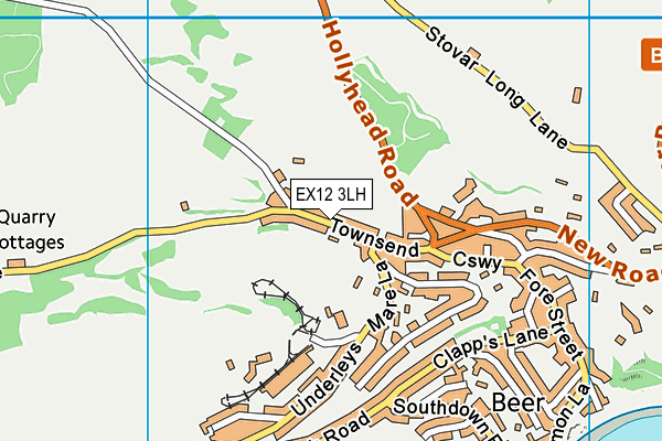 EX12 3LH map - OS VectorMap District (Ordnance Survey) EX12 3LH map - OS VectorMap District (Ordnance Survey)