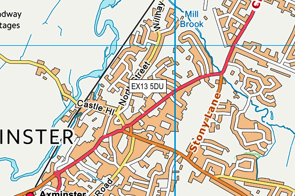 EX13 5DU map - OS VectorMap District (Ordnance Survey) EX13 5DU map - OS VectorMap District (Ordnance Survey)