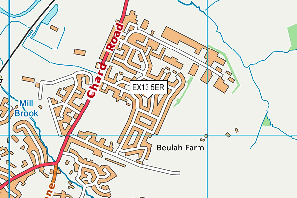 EX13 5ER map - OS VectorMap District (Ordnance Survey) EX13 5ER map - OS VectorMap District (Ordnance Survey)