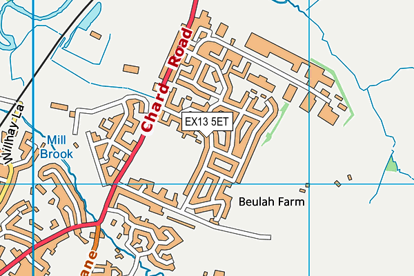 EX13 5ET map - OS VectorMap District (Ordnance Survey) EX13 5ET map - OS VectorMap District (Ordnance Survey)