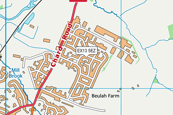 EX13 5EZ map - OS VectorMap District (Ordnance Survey) EX13 5EZ map - OS VectorMap District (Ordnance Survey)