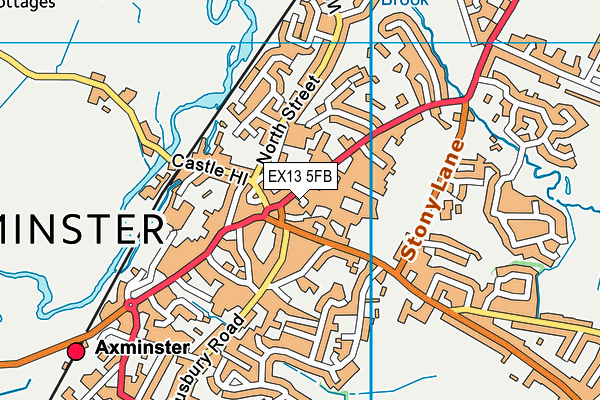 EX13 5FB map - OS VectorMap District (Ordnance Survey) EX13 5FB map - OS VectorMap District (Ordnance Survey)