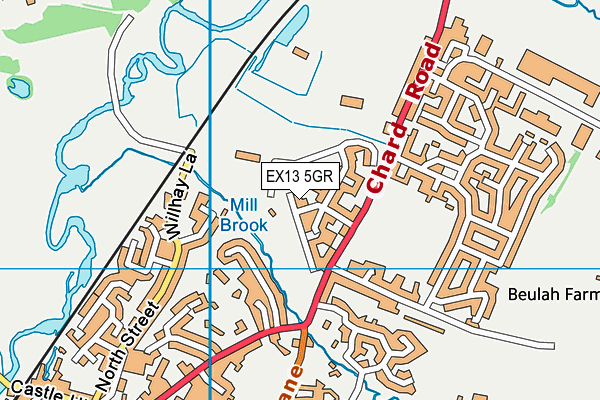 EX13 5GR map - OS VectorMap District (Ordnance Survey) EX13 5GR map - OS VectorMap District (Ordnance Survey)
