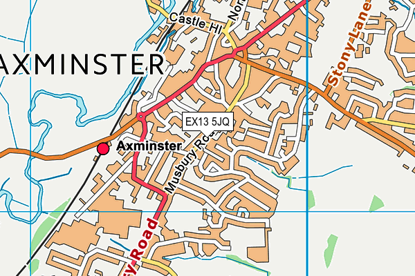 EX13 5JQ map - OS VectorMap District (Ordnance Survey) EX13 5JQ map - OS VectorMap District (Ordnance Survey)