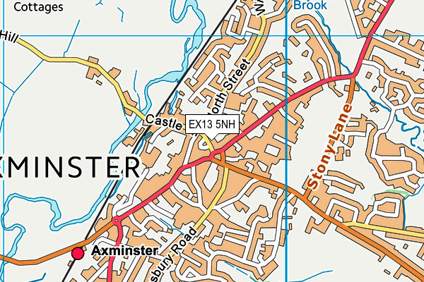 EX13 5NH map - OS VectorMap District (Ordnance Survey)