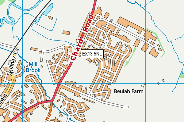 EX13 5NL map - OS VectorMap District (Ordnance Survey) EX13 5NL map - OS VectorMap District (Ordnance Survey)