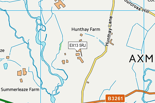 EX13 5RJ map - OS VectorMap District (Ordnance Survey) EX13 5RJ map - OS VectorMap District (Ordnance Survey)