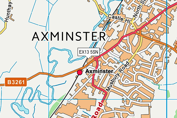 EX13 5SN map - OS VectorMap District (Ordnance Survey) EX13 5SN map - OS VectorMap District (Ordnance Survey)