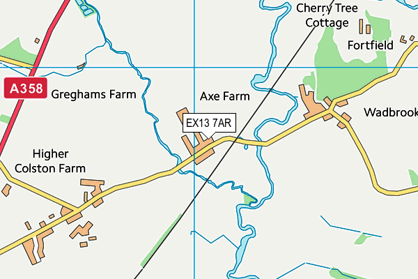 EX13 7AR map - OS VectorMap District (Ordnance Survey) EX13 7AR map - OS VectorMap District (Ordnance Survey)