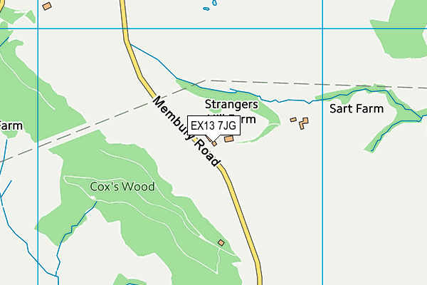 EX13 7JG map - OS VectorMap District (Ordnance Survey) EX13 7JG map - OS VectorMap District (Ordnance Survey)