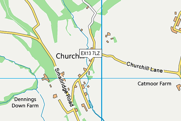 EX13 7LZ map - OS VectorMap District (Ordnance Survey) EX13 7LZ map - OS VectorMap District (Ordnance Survey)