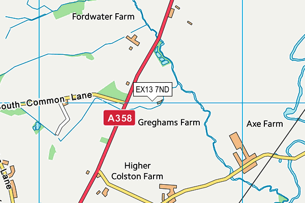 EX13 7ND map - OS VectorMap District (Ordnance Survey) EX13 7ND map - OS VectorMap District (Ordnance Survey)