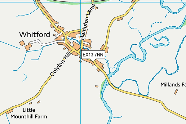 EX13 7NN map - OS VectorMap District (Ordnance Survey) EX13 7NN map - OS VectorMap District (Ordnance Survey)