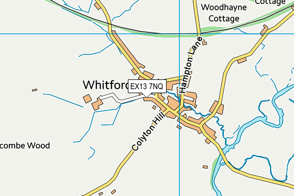 EX13 7NQ map - OS VectorMap District (Ordnance Survey) EX13 7NQ map - OS VectorMap District (Ordnance Survey)