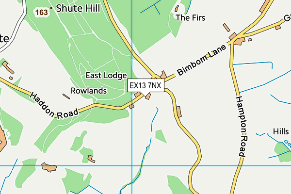 EX13 7NX map - OS VectorMap District (Ordnance Survey) EX13 7NX map - OS VectorMap District (Ordnance Survey)