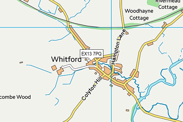 EX13 7PQ map - OS VectorMap District (Ordnance Survey) EX13 7PQ map - OS VectorMap District (Ordnance Survey)