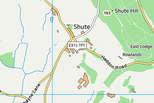 EX13 7PT map - OS VectorMap District (Ordnance Survey) EX13 7PT map - OS VectorMap District (Ordnance Survey)