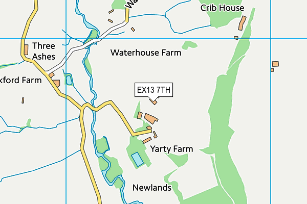 EX13 7TH map - OS VectorMap District (Ordnance Survey) EX13 7TH map - OS VectorMap District (Ordnance Survey)