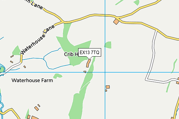 EX13 7TQ map - OS VectorMap District (Ordnance Survey) EX13 7TQ map - OS VectorMap District (Ordnance Survey)