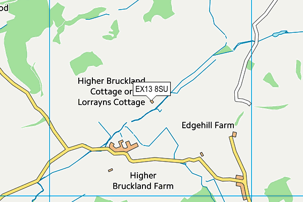 EX13 8SU map - OS VectorMap District (Ordnance Survey) EX13 8SU map - OS VectorMap District (Ordnance Survey)