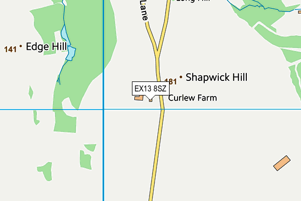 EX13 8SZ map - OS VectorMap District (Ordnance Survey) EX13 8SZ map - OS VectorMap District (Ordnance Survey)