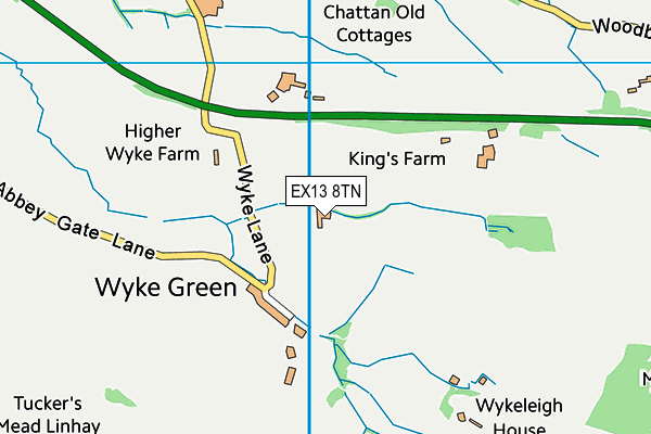 EX13 8TN map - OS VectorMap District (Ordnance Survey) EX13 8TN map - OS VectorMap District (Ordnance Survey)